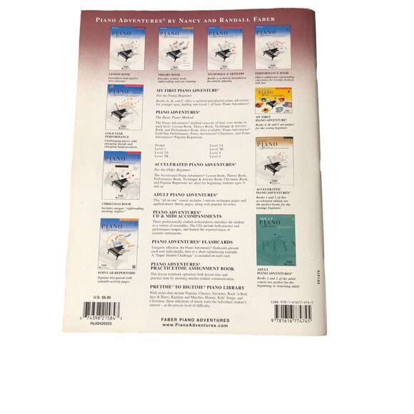 Accelerated Piano Adventures Theory Book 2 Nancy & Randall Faber For The Older B - Picture 3 of 6